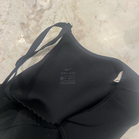 Nike Indy Dri-Fit Yoga Sports Bra with Scalloped Bottom - Picture 3 of 4